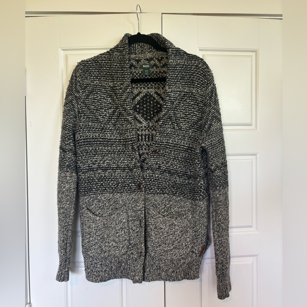 Roots brand wool cardigan